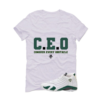 Air Jordan 14 Forest Green Matching T-Shirt Ceo