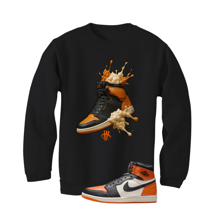 Air Jordan 1 High OG Shattered Backboard Black T-Shirt (Splash Shoe)| illcurrency