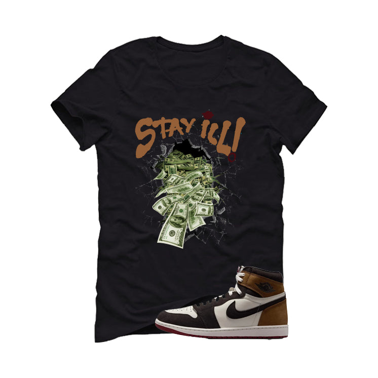 Air Jordan 1 High OG Love The Game Matching T-Shirt Black T-Shirt (Stay ill)| illcurrency