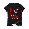 Nike Air Zoom Flight ’98 The Glove Matching T-Shirt Black T-Shirt (Love)| illcurrency