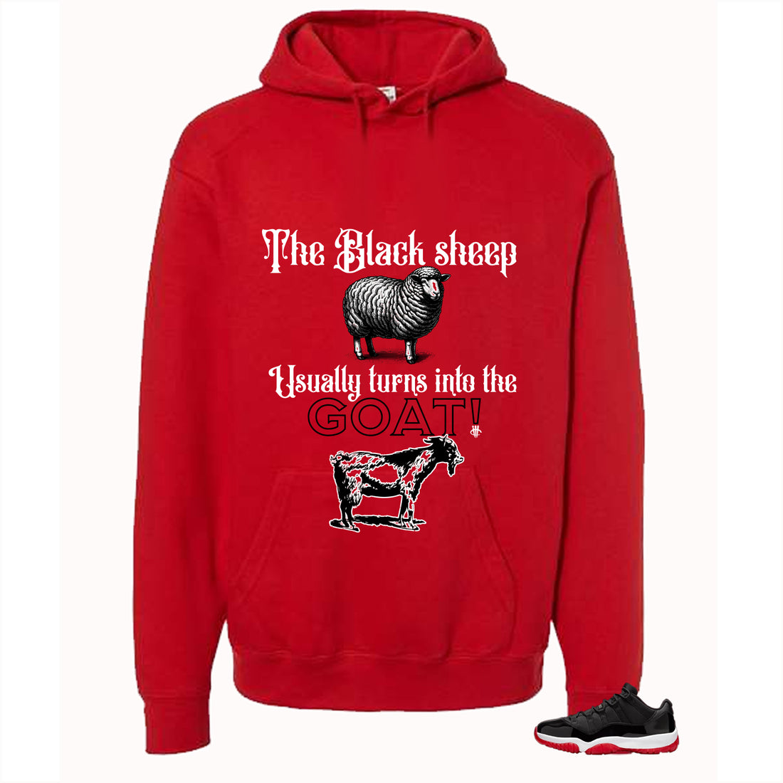 Air Jordan 11 Low Bred Red T-Shirt (the black sheep usually turns into the GOAT!)| illcurrency