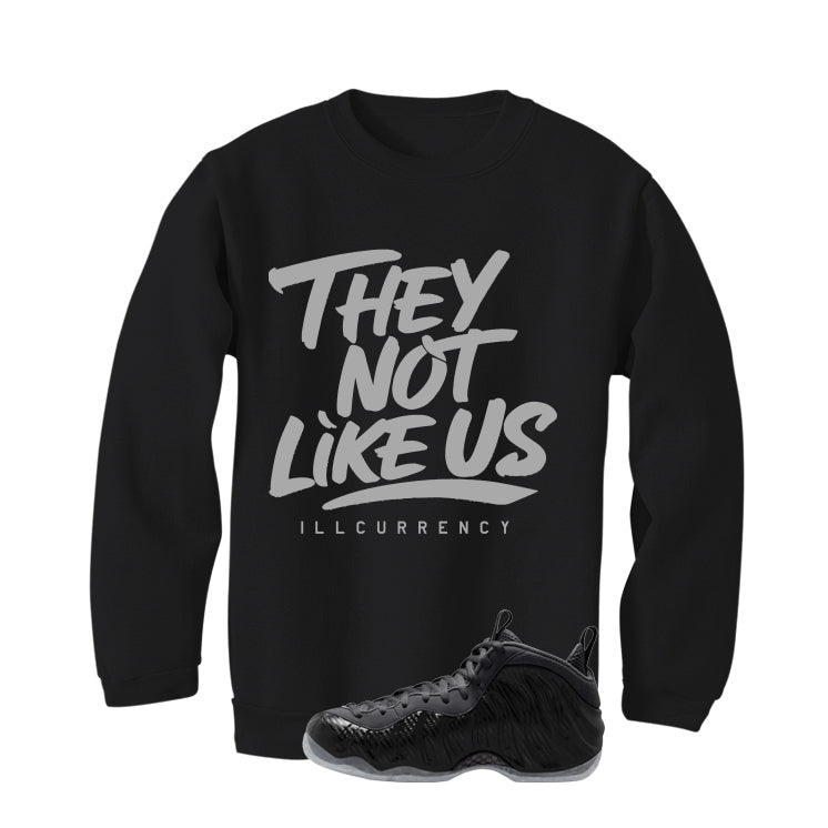NIKE FOAMPOSITE ONE CARBON FIBER Matching T-Shirt, Sweatshirts & Hoodies Black T-Shirt (They not like us)| illcurrency