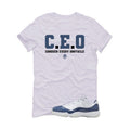 Air Jordan 11 Low Diffused Blue White T-Shirt (CEO)| illcurrency