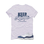 Air Jordan 11 Low Diffused Blue White T-Shirt (keep Going)| illcurrency