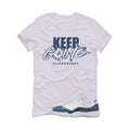 Air Jordan 11 Low Diffused Blue White T-Shirt (keep Going)| illcurrency