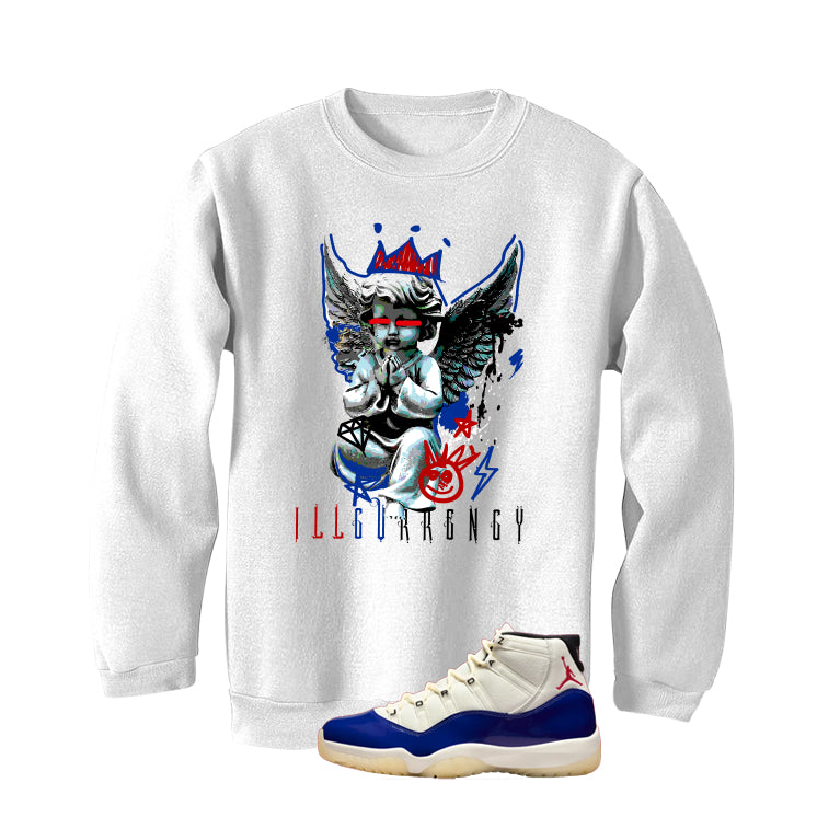 Air Jordan 11 Rare Air Matching T-Shirt, Sweatshirts & Hoodies White T-Shirt (Graffiti Angel)| illcurrency