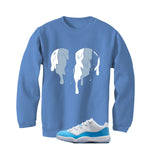 Air Jordan 11 Low University Blue Matching T-Shirt, Sweatshirts & Hoodies Carolina Blue T-Shirt (Heart)| illcurrency