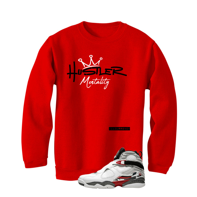 Air Jordan 8 Bugs Bunny Matching T-Shirt, Sweatshirts & Hoodies Red T-Shirt (Hustler Mentality)| illcurrency