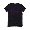 Air Jordan 12 Field Purple - Black T-Shirt (Stay Humble)