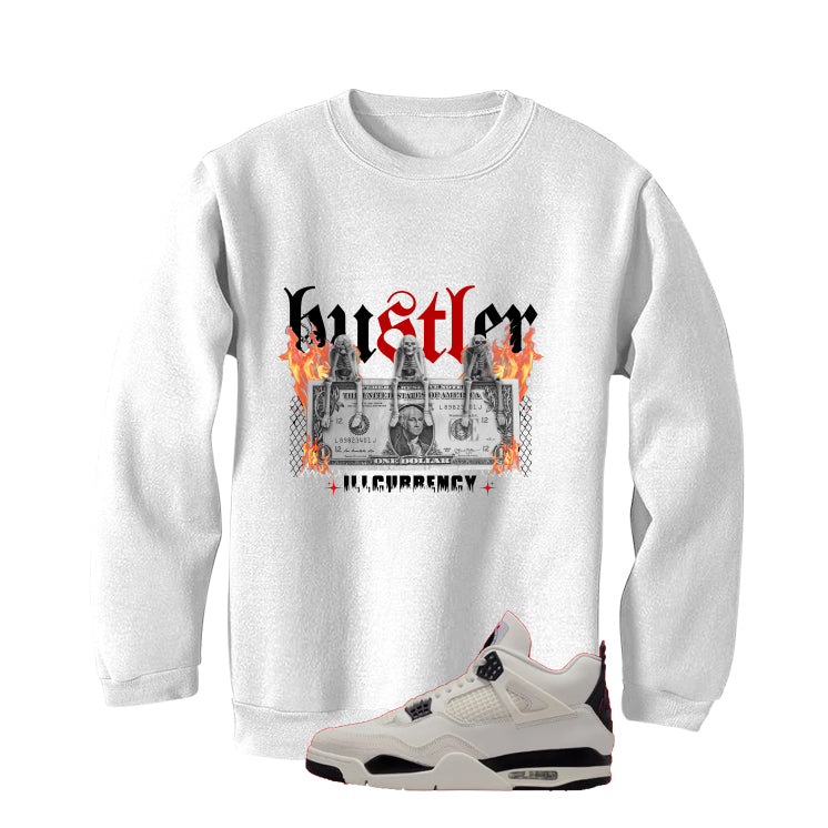 Air Jordan 4 Flight Club Matching T-Shirt, Sweatshirts & Hoodies White T-Shirt (See No Evil Hustler)| illcurrency