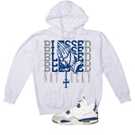 Nike SB x Air Jordan 4 Navy White T-Shirt (Blessed not lucky)| illcurrency