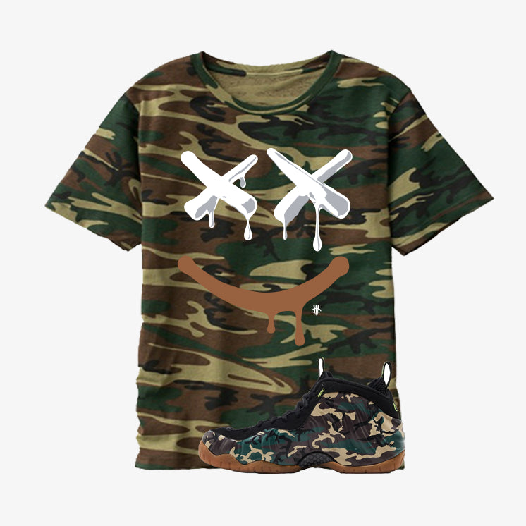 Nike Air Foamposite Pro Camo Matching T-Shirt Happy Drip