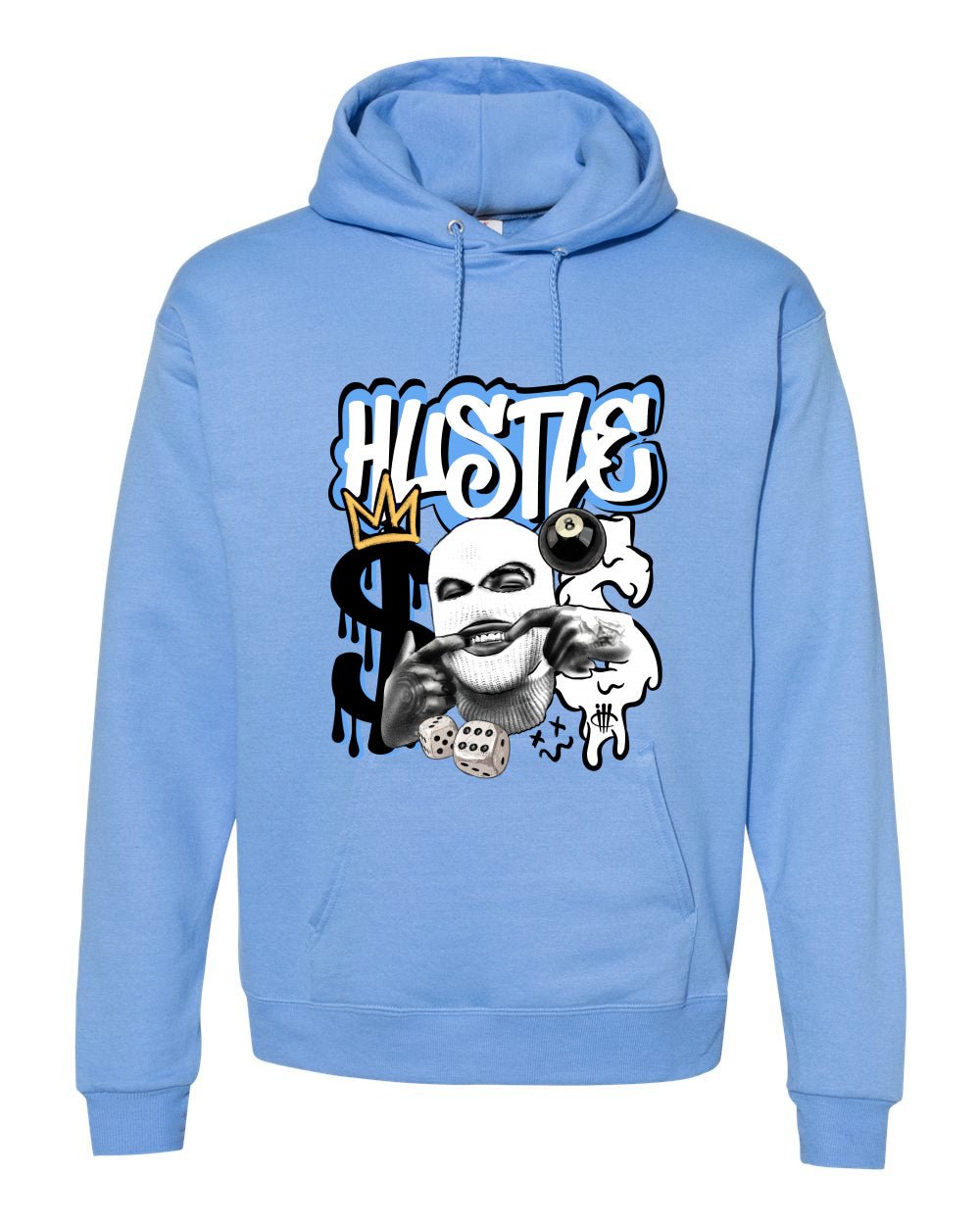 Air Jordan 1 "UNC Toe" - Carolina Blue T-Shirt (GRIND HUSTLE)