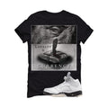 Air Jordan 5 White Black Black T-Shirt (LOYALTY IS CURRENCY)| illcurrency