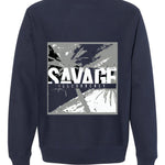 Air Jordan 5 “Georgetown” | illcurrency Navy Blue T-Shirt (SAVAGE)