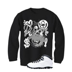 Air Jordan 10 OG Steel Black T-Shirt (The Vision)| illcurrency