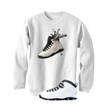 Air Jordan 10 OG Steel White T-Shirt (Splash Shoe)| illcurrency