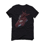 Air Jordan 5 “Burgundy” Black T-Shirt (SPLASH 5)
