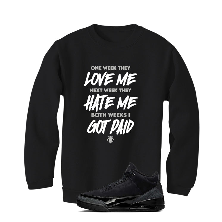 Air Jordan 3 Black Cat Black T-Shirt (Paid)| illcurrency