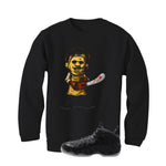 NIKE FOAMPOSITE ONE CARBON FIBER Matching T-Shirt, Sweatshirts & Hoodies Black T-Shirt (Leatherface)| illcurrency