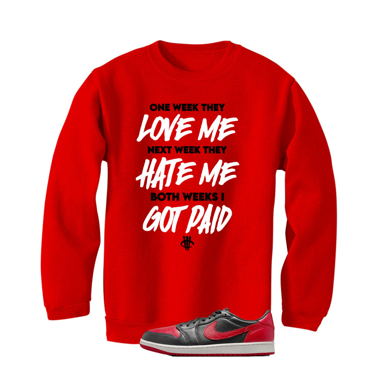 Air Jordan 1 Low OG Banned Matching T-Shirt, Sweatshirts & Hoodies Red T-Shirt (Paid)| illcurrency