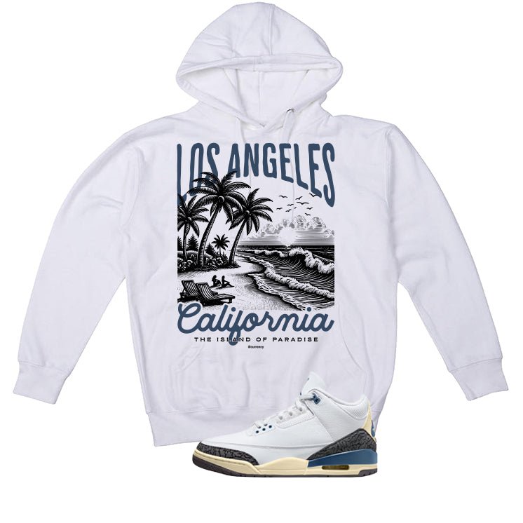 Air Jordan 3 OG SP Diffused Blue White T-Shirt (Los Angeles)| illcurrency