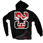 Air Jordan 12 Bloodline Matching T-Shirt, Sweatshirts, & Hoodies Black T-Shirt (23)| illcurrency
