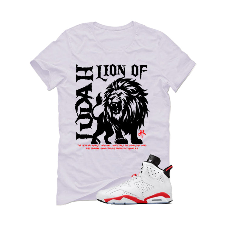 Air Jordan 6 White Infrared Matching T-Shirt Lion of Judah