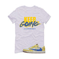 Travis Scott x Air Jordan 1 Low OG “Canary” | illcurrency White T-Shirt (keep Going)