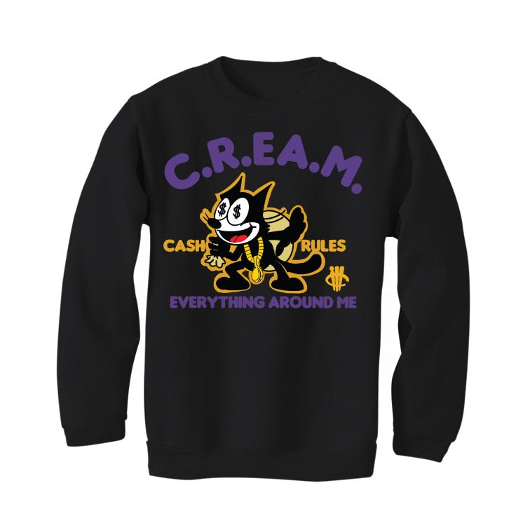 Air Jordan 12 Field Purple - Black T-Shirt (CASH RULES)