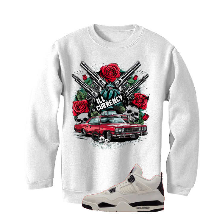 Air Jordan 4 Flight Club Matching T-Shirt, Sweatshirts & Hoodies White T-Shirt (Vintage Illcurrency)| illcurrency