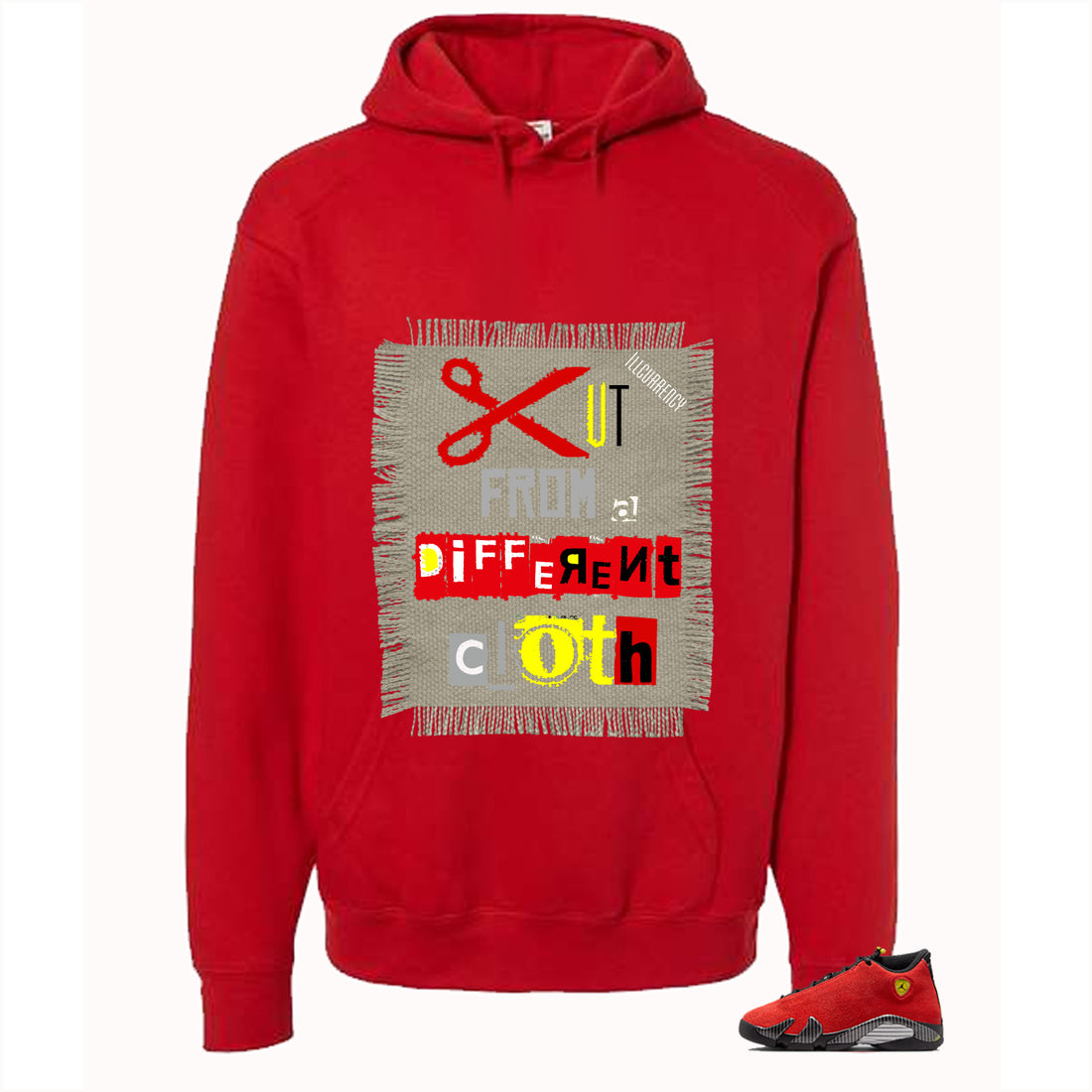 Air Jordan 14 Ferrari Red T-Shirt (Cut from a different cloth)| illcurrency