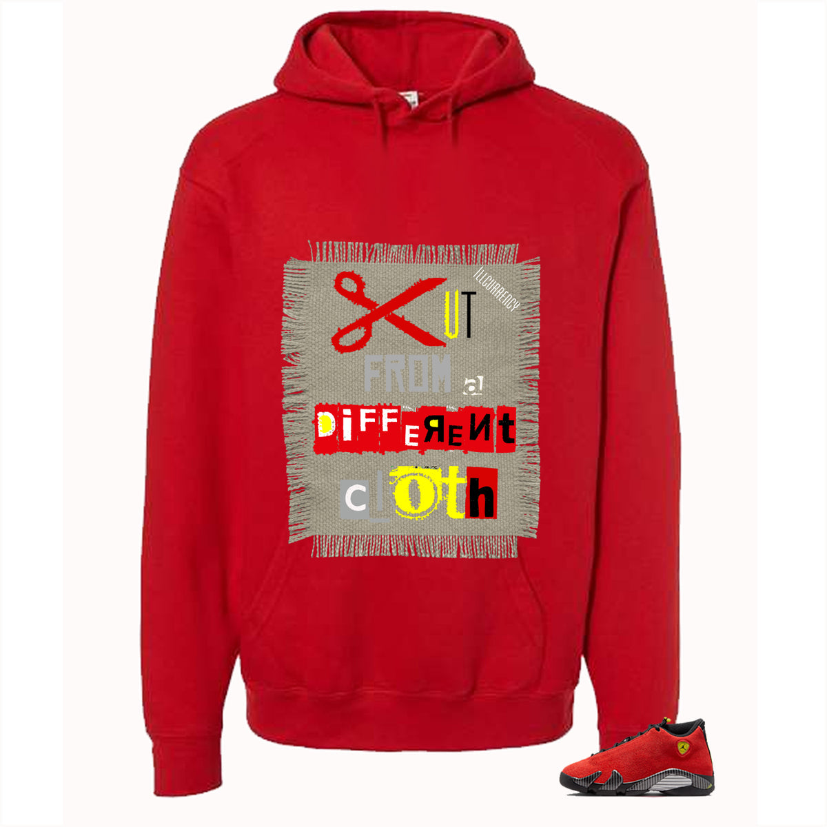 Air Jordan 14 Ferrari Red T-Shirt (Cut from a different cloth)| illcurrency