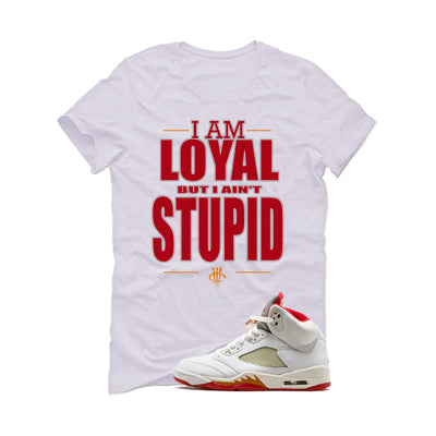 Air Jordan 5 Sunset Matching T-Shirt White T-Shirt (Loyal)| illcurrency