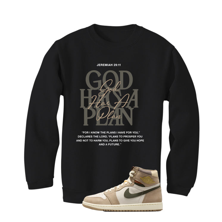Air Jordan 1 High OG WMNS Shop Jacket Matching T-Shirt, Sweatshirts, & Hoodies Black T-Shirt (God Had A Plan)| illcurrency