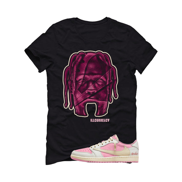 Travis Scott x Air Jordan 1 Low OG Shy Pink Matching T-Shirt, Sweatshirts, & Hoodies Black T-Shirt (Travis Land)| illcurrency