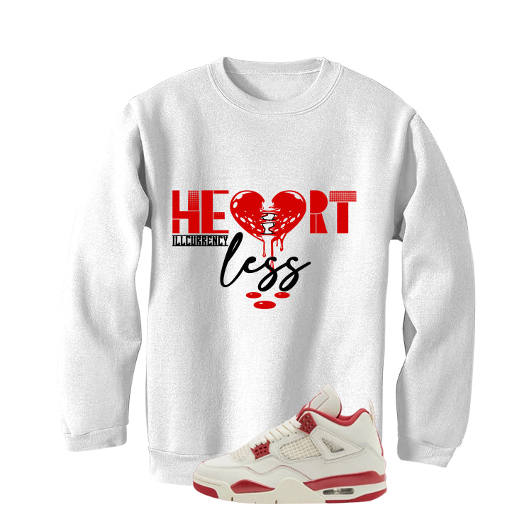 Air Jordan 4 Valentine’s Day (Sierra Red) Matching T-Shirt, Sweatshirts & Hoodies White T-Shirt (Heartless)| illcurrency