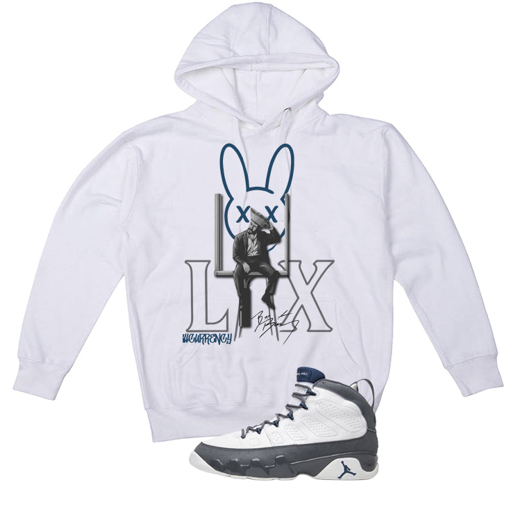 Air Jordan 9 Flint Grey Matching T-Shirt, Sweatshirts & Hoodies White T-Shirt (Bad Bunny SuperBowl)| illcurrency