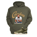 Air Jordan 3 Family Affair Matching T-Shirt, Sweatshirts & Hoodies Military Green T-Shirt (Crenshaw)