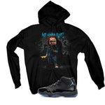 Air Jordan 11 Gamma Blue Matching T-Shirt, Sweatshirts & Hoodies Black T-Shirt (Wanna Play)| illcurrency