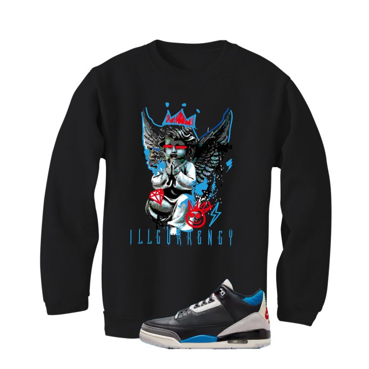 Air Jordan 3 OG Rare Air Black T-Shirt (Graffiti Angel)| illcurrency