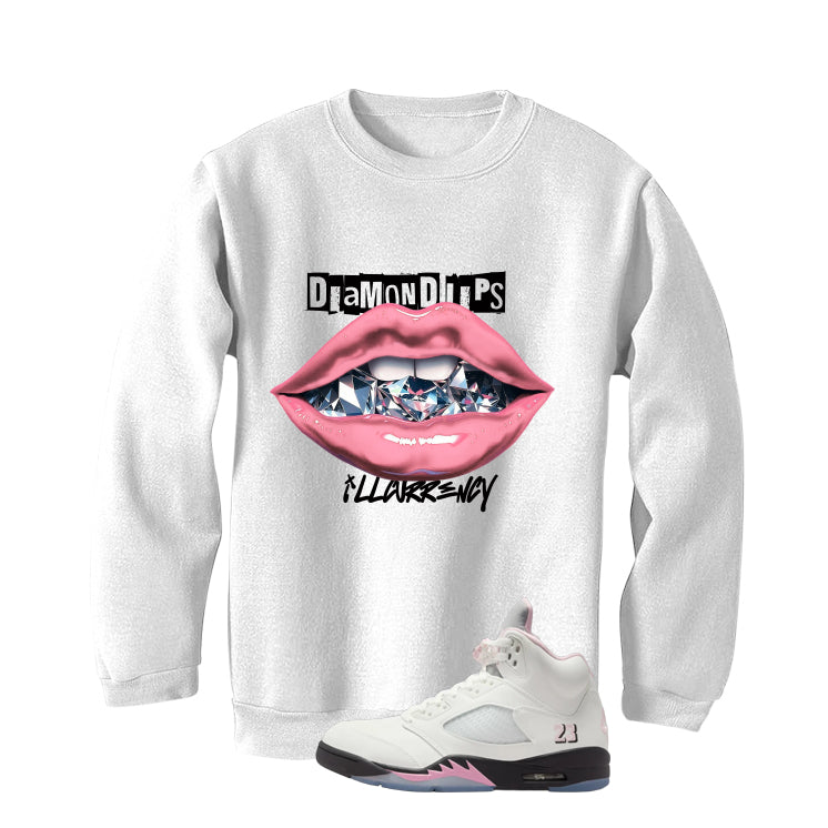 Air Jordan 5 OG 35th Anniversary Matching T-Shirt, Sweatshirts & Hoodies White T-Shirt (Diamond Lips)| illcurrency