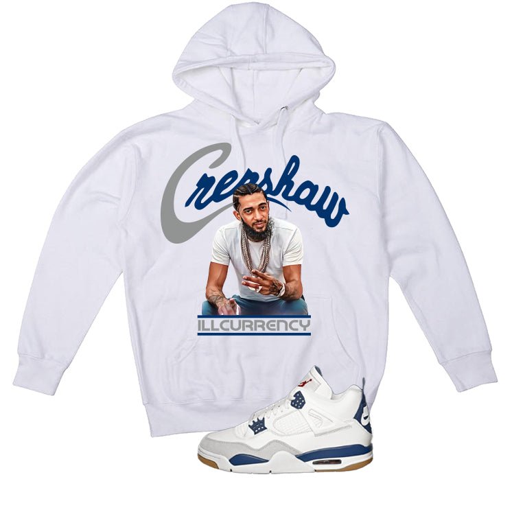 Nike SB x Air Jordan 4 Navy White T-Shirt (Crenshaw)| illcurrency