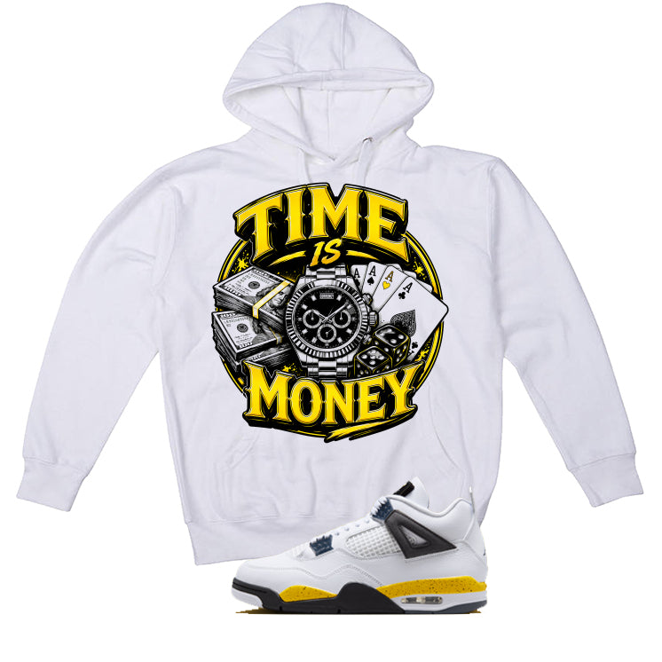 Air Jordan 4 Tour Yellow Matching T-Shirt Time is Money