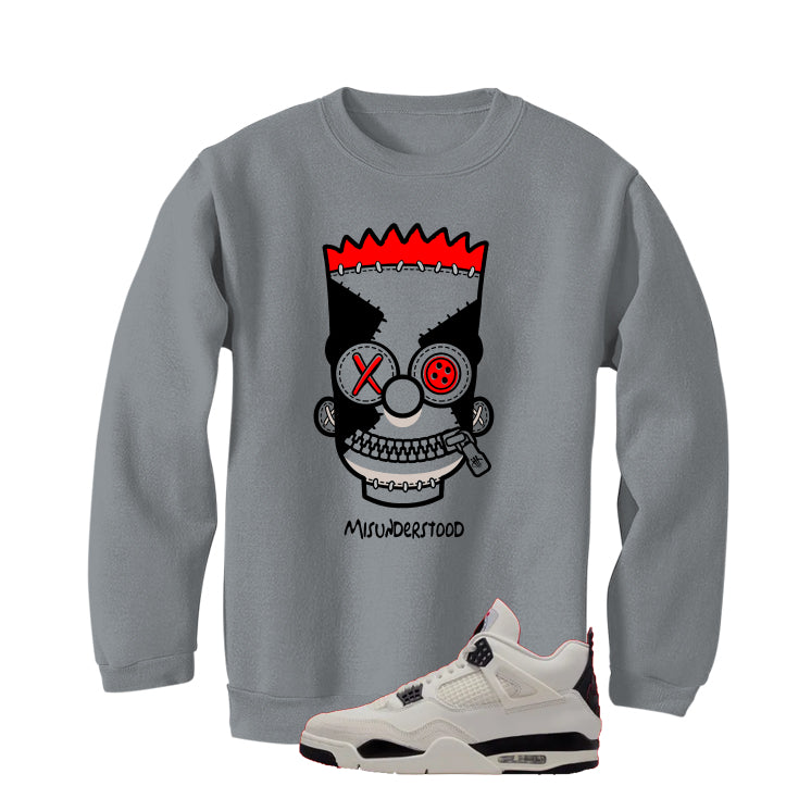 Air Jordan 4 Flight Club Matching T-Shirt, Sweatshirts & Hoodies Grey T-Shirt (Misunderstood)| illcurrency