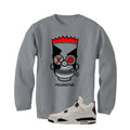 Air Jordan 4 Flight Club Matching T-Shirt, Sweatshirts & Hoodies Grey T-Shirt (Misunderstood)