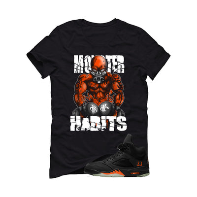 Air Jordan 5 Halloween Matching T-Shirt Monster Habits