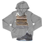 Air Jordan 5 Wolf Grey Matching T-Shirt, Sweatshirts & Hoodies Grey T-Shirt (Fck Love)| illcurrency