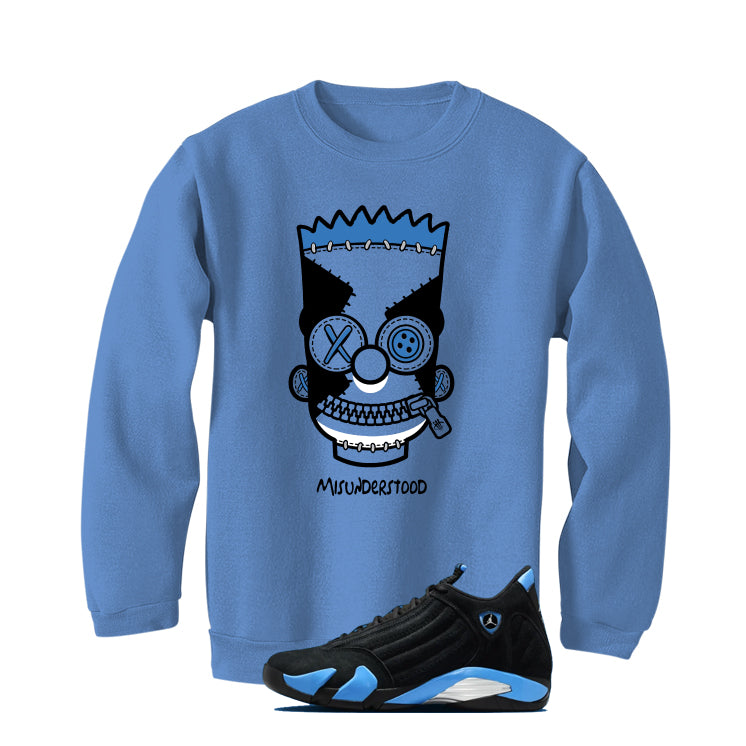 Air Jordan 14 University Blue Matching T-Shirt, Sweatshirts & Hoodies Carolina Blue T-Shirt (Misunderstood)| illcurrency