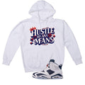 Air Jordan 6 Olympic White T-Shirt (Hustle By Any Means)